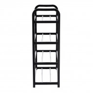 Raft Elegant pentru depozitare Pantofi sau Pantaloni, cu traverse metalice, 4 nivele, dimensiuni 58 x 42 x 18 cm - Img 4
