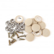 Set 12 clipsuri pentru reparatii tapiterie plafon auto, culoare Bej - Img 3