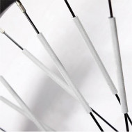 Set 12 ornamente din material reflectorizant pentru spite bicicleta, culoare gri - argintiu - Img 6