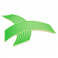Set 16 inele din autocolant pentru jante culoare Verde Lucios - Img 2