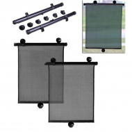 Set 2 buc. jaluzele auto retractabile, latime 40cm, culoare Neagra - Img 1