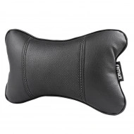 Set 2 perne pentru tetiere auto, marca AMIO, pentru sustinere gat din piele ecologica, culoare NEGRU - Img 2