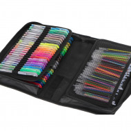 Set 242 piese, Pixuri cu gel multicolor + Rezerve + Carte de colorat + Penar - Img 8