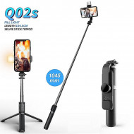 Set 3in1, Selfie Stick cu Lampa LED si Trepied, conectare Bluetooth, alimentare USB - Img 7