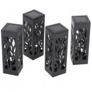Set 4 lampi solare de gradina cu picior tip "Lampion" cu LED - Img 7