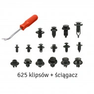 Set 625 clipsuri auto universale pentru montaj cu extractor inclus - Img 3
