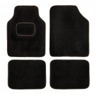 Set de covorase universale din mocheta culoare neagra, 4CARS - Img 1