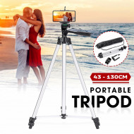 Trepied fotografic din aluminiu, compact, cu suport mobil 3D + Telecomanda Bluetooth - Img 1