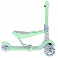 Tricicleta + Trotineta + Skateboard (3in1) roti iluminate LED - VERDE - Img 4