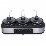 Aparat de gatit cu 3 boluri de 1,3l cu gatire lenta "Dunlop Slow Cooker XL" - Img 4