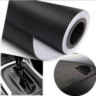 Folie colantare auto Carbon 3D Negru, 3m x 1,27m - Img 3