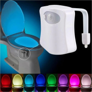 Lampa LED pentru toaleta cu senzor de miscare, iluminare in 8 culori - Img 1