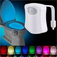 Lampa LED pentru toaleta cu senzor de miscare, iluminare in 8 culori