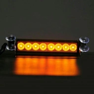 Lampa stroboscopica LED, montaj in parbriz, 8W, culoare Orange