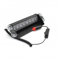 Lampa stroboscopica LED, montaj in parbriz, 8W, culoare Rosu - Albastru - Img 4