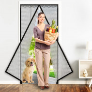 Plasa de tantari magnetica pentru usa, dimensiune 110 x 220 cm - Img 1