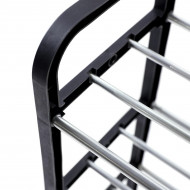 Raft Elegant pentru depozitare Pantofi sau Pantaloni, cu traverse metalice, 4 nivele, dimensiuni 58 x 42 x 18 cm - Img 5
