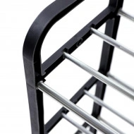 Raft Elegant pentru depozitare Pantofi sau Pantaloni, cu traverse metalice, 4 nivele, dimensiuni 58 x 42 x 18 cm - Img 5