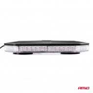 Rampa luminoasa girofar, culoare Orange, alimentare 12/24V, 48 LED-uri, protectie IP56, montaj cu magnet - Img 4