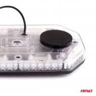 Rampa luminoasa girofar, culoare Orange, alimentare 12/24V, 48 LED-uri, protectie IP56, montaj cu magnet - Img 8