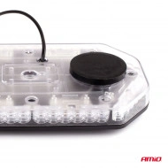 Rampa luminoasa girofar, culoare Orange, alimentare 12/24V, 48 LED-uri, protectie IP56, montaj cu magnet - Img 8