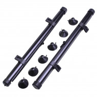 Set 2 buc. jaluzele auto retractabile, latime 40cm, culoare Neagra - Img 3