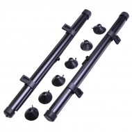 Set 2 buc. jaluzele auto retractabile, latime 40cm, culoare Neagra - Img 3