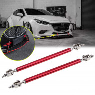 Set 2 Tije din Aluminiu reglabile pentru Consolidare Spoiler, lungime 10cm, culoare Rosu - Img 1