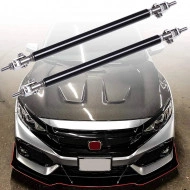 Set 2 Tije din Aluminiu reglabile pentru Consolidare Spoiler, lungime 20cm, IMITATIE CARBON - Img 2