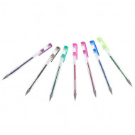 Set 25 piese, Pixuri cu gel multicolor cu sclipici (glitter) - Img 2