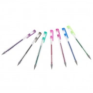 Set 25 piese, Pixuri cu gel multicolor cu sclipici (glitter) - Img 2