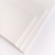 Set 3 sasiuri din lemn cu panza CANVAS pentru pictura, culoare Alb Mat, Marca AVEX - Img 2