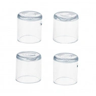 Set 4 buc. protectii anti-zgarieturi picioare scaun, diametru 19mm, culoare transparent - Img 3