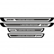 Set 4 bucati Protectii Praguri din autocolant Crom - Racing Limited Edition - Img 2