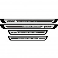 Set 4 bucati Protectii Praguri din autocolant Crom - Racing Limited Edition - Img 2