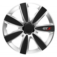 Set 4 capace roti model GTX 16" - BLACK CARBON & SILVER