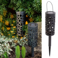 Set 4 lampi solare de gradina cu picior si agatatoare tip "Felinar" cu LED - Img 1