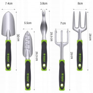 Set 5 unelte de gradina de inalta calitate cu manere din silicon, model AVX-WT-GDNTOL - Img 8