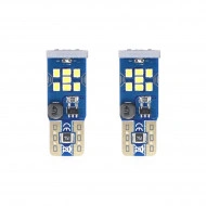 Set becuri auto cu LED CANBUS UltraBright compatibil T10 W5W 21 SMD Alb 12V/24V, destinat competitiilor auto sau off-road - Img 2
