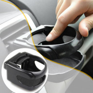 Suport auto universal pentru pahare, montaj in grila de ventilatie, culoare neagra, DH-03 - Img 1