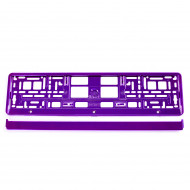 Suport numar inmatriculare din plastic, calitate Premium, culoare VIOLET - Img 2