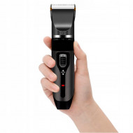 Aparat de tuns profesional pentru cani cu acumulator, lama titan + ceramica, incarcare USB, culoare Neagra, model AVX-WT-BLACK-T10 - Img 5