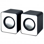 Boxe Stereo 2.0 cu conectare USB & Jack, putere 2 x 3W, culoare alba - Img 1