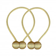 Bratara magnetica de prindere perdele/draperii, model GOLDEN BALLS - Img 2