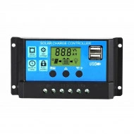 Controler/Regulator de incarcare panou solar, 12 - 24V, 30A, mini dual USB - Img 2