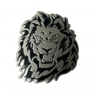 Emblema auto model "LION", reliefata 3D, dimensiune 6 x 7 cm - Img 2