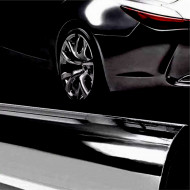 Folie colantare auto Dark Chrome (1m x 1,52m) - Img 1