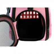 Geanta de transport pentru caine sau pisica marime L culoare Roz AG644S - Img 4