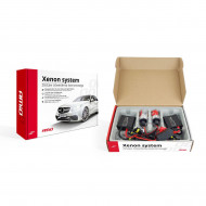 Kit XENON AC model SLIM, compatibil HB1, HB5, 9004, 35W, 9-16V, 4300K, destinat competitiilor auto sau off-road - Img 1