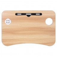 Masa pentru Laptop plianta din MDF, dimensiune 60 x 39,5 cm, cu USB, lampa si ventilator - Img 6